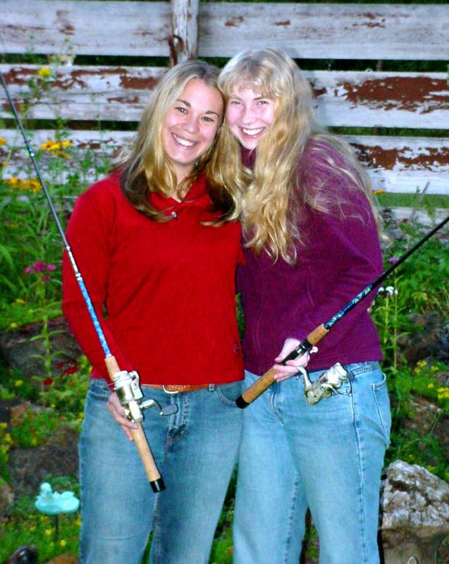 Kristen & Kele with new rods