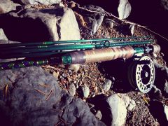 9' 8wt 5pc one hand fly rod