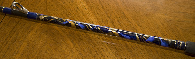 30 lb class 8 foot Boat Rod by Mike Concannon - Marbled