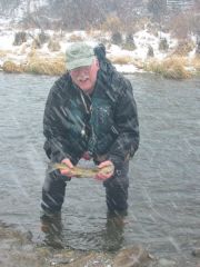 Doug Borer with Brown Trout