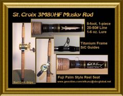 St Croix 3M80HF Musky Rod
