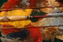 Bamboo and Golden Pheasant with hand painted trout