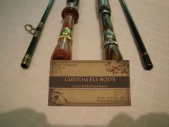 Custom Fly Rods w\Exotic Wood Handles,Reel Seat,Butt