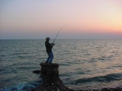 Sunset fishing