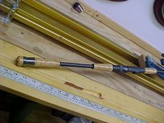 split handle on salmon rod