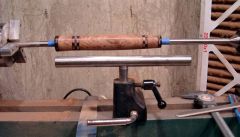 Turning a Wood Handle on a Mandrel